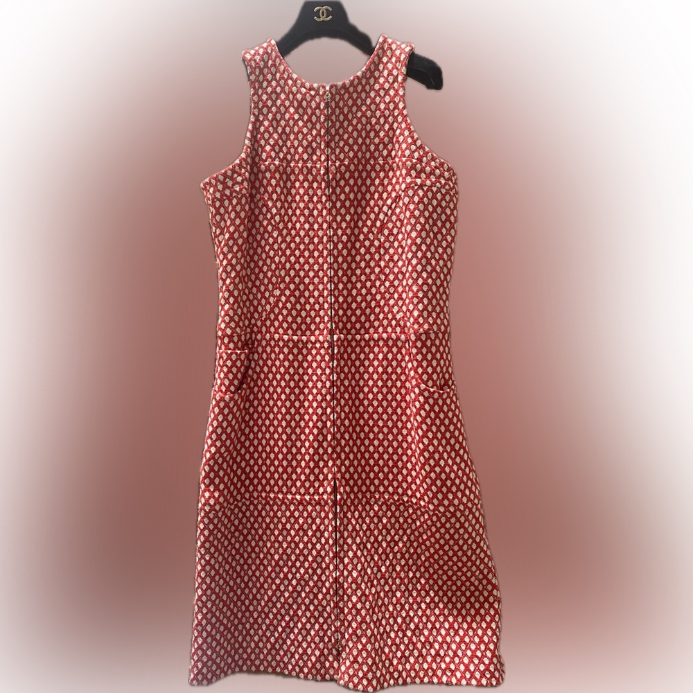 CHANEL Vintage dress from Spring 2008 Ready-to-Wear Collection in red and white.